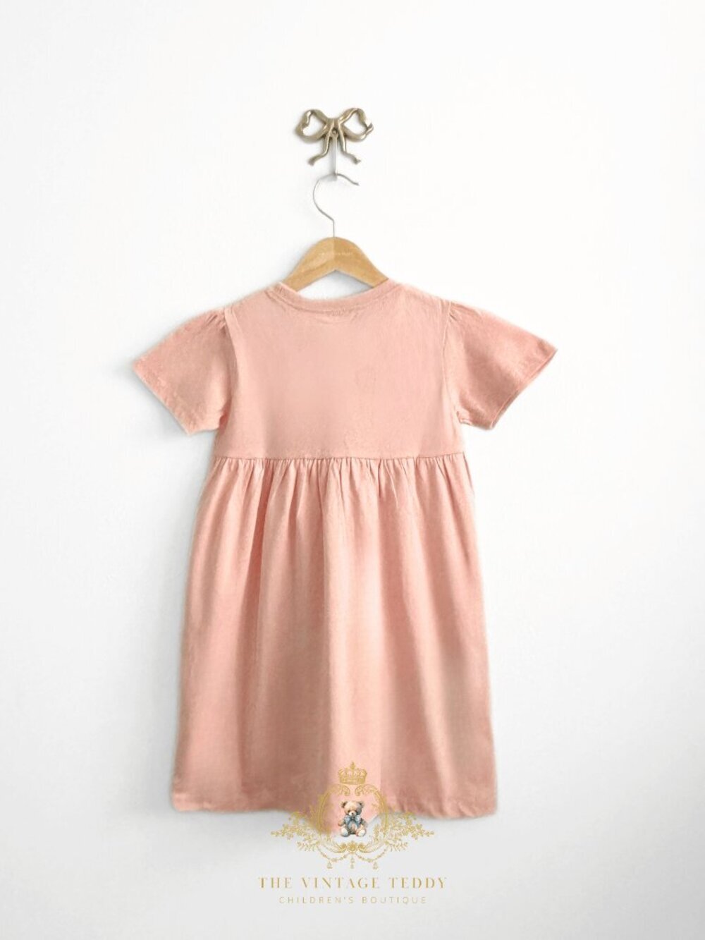 NWT Pretty Girls Embroidered Patchwork Dress Bunny, Duck, Butterfly & Flower 5T - Picture 3 of 5